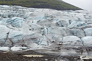 Glacier tongue, Vatnajokull glacier region, south Iceland