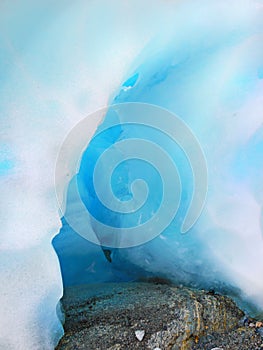 Blue White Glacier Nature Background