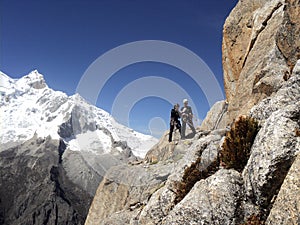 Climbers in Peru photo