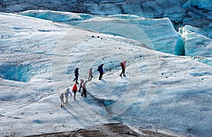 Glacier trekkers photo