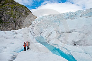 Glacier trekking conversation