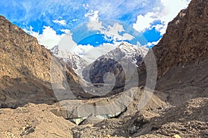 Glacier under madder photo