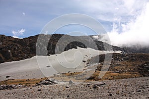 Glacier Volcano Nevado del Ruiz, in Los Nevados National Natural Park photo