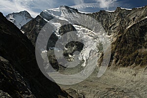 Glaciers above Val d'Anniviers