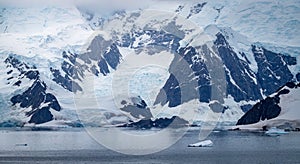 Glaciers in the antarctic peninsula