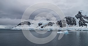 Glaciers in the antarctic peninsula