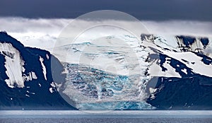 Glaciers in the antarctic peninsula