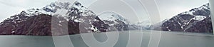 Glaciers in the bay at Inside Passage National Park,  Alaska