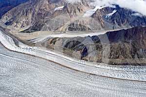 Glaciers Converging in Kluane National Park, Yukon