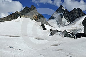 Glaciers and high mountains photo