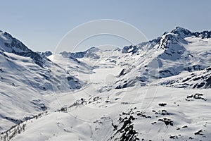 Glaciers and mountains