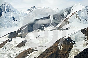 Glaciers and Snowy Mountains in Kluane National Park, Yukon 02