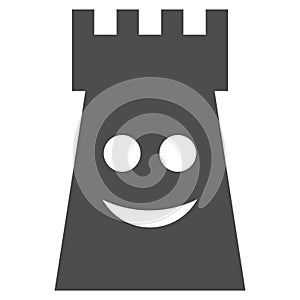Glad Fort Tower Flat Icon