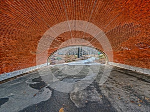 Glade Arch tunnel in winter