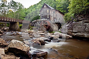 Glade Creek Grist Mill at Babcock State Park, West Virginia