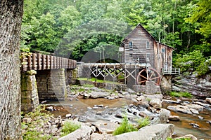 Glade Creek Grist Mill at Babcock State Park, West Virginia