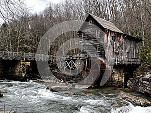 Glade Creek Grist Mill at Babcock State Park in WV