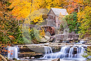 Glade Creek Gristmill in Autumn