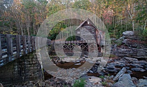 Glade Creek Gristmill in Babcock State Park, WV photo