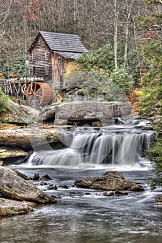 Glade Creek Gristmill in late Fall photo
