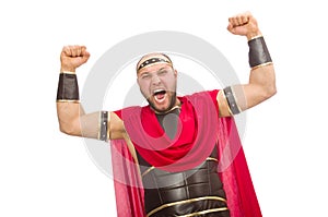 Gladiator isolated on white