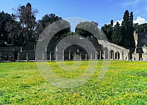 Gladiator station Pompei town, Napoli Italy