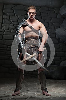 Gladiator with two swords