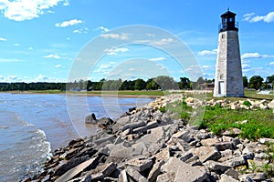 Gladstone Michigan Lighthouse on Green Bay Shores