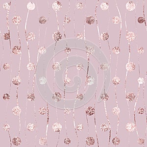 Glam glitter seamless pattern. Pink marble. Effect sparkle foil rose gold. Beauty background. Repeating print. Repeated pattern ro