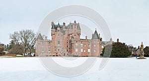 Glamis Castle in winter photo