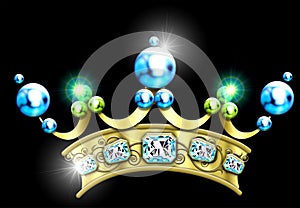 Glamorous jeweled crown