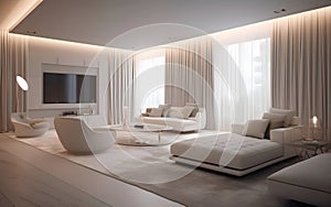 The glamorous modern-style interior design