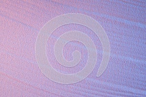 Glamour disco purple and blue sand texture background with tiny diagonal smooth stripes. Pastel abstract sunset beach background.