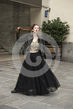 Glamour Fashion Portrait of Young Elegant Woman