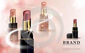 Glamour lipstick ads