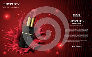 Glamour lipstick ads