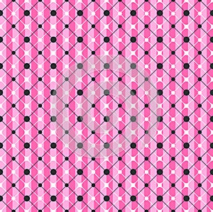 Glamour Pink Striped Geometric Pattern