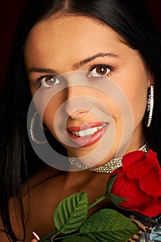 Glamour smiling woman photo