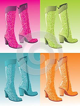 Glamour woman boots