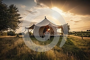 glamping. luxury glamorous camping. glamping in the beautiful countryside