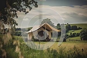 glamping. luxury glamorous camping. glamping in the beautiful countryside