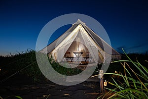 Glamping on the Pacific coast