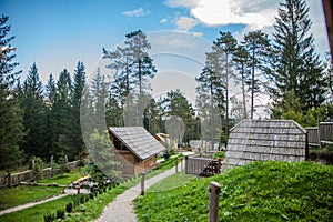 Glamping site at Lake Bloke, Nova Vas, Slovenia