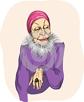 Glamurnaya old woman