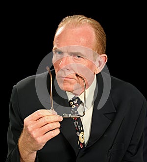 Glaring Businessman