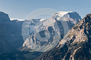 Glarus Alps with the Todi, Piz Russein peak and Biferten glacier