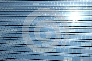 Glas facade of a business building