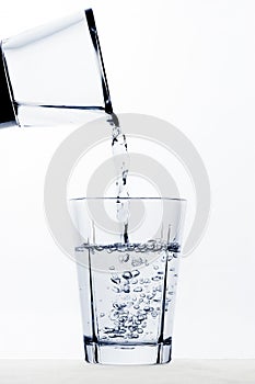 Glass of water photo