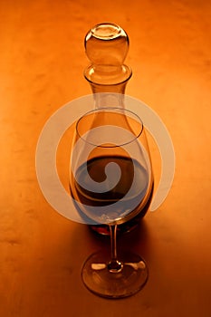 Glas and wine photo