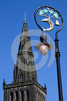 Glasgow Cathedral Spire and City Coat of Arms photo